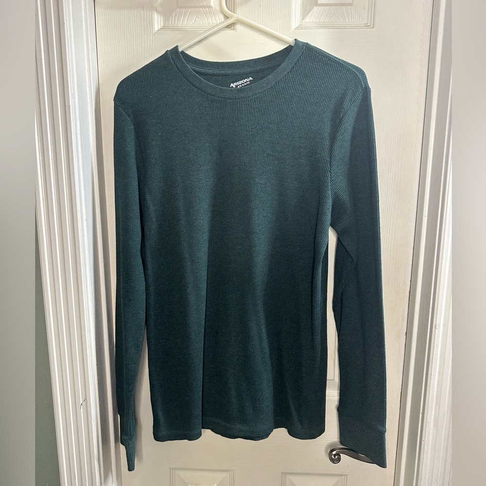 Mens Grey Arizona Long Sleeve Shirt Size Large